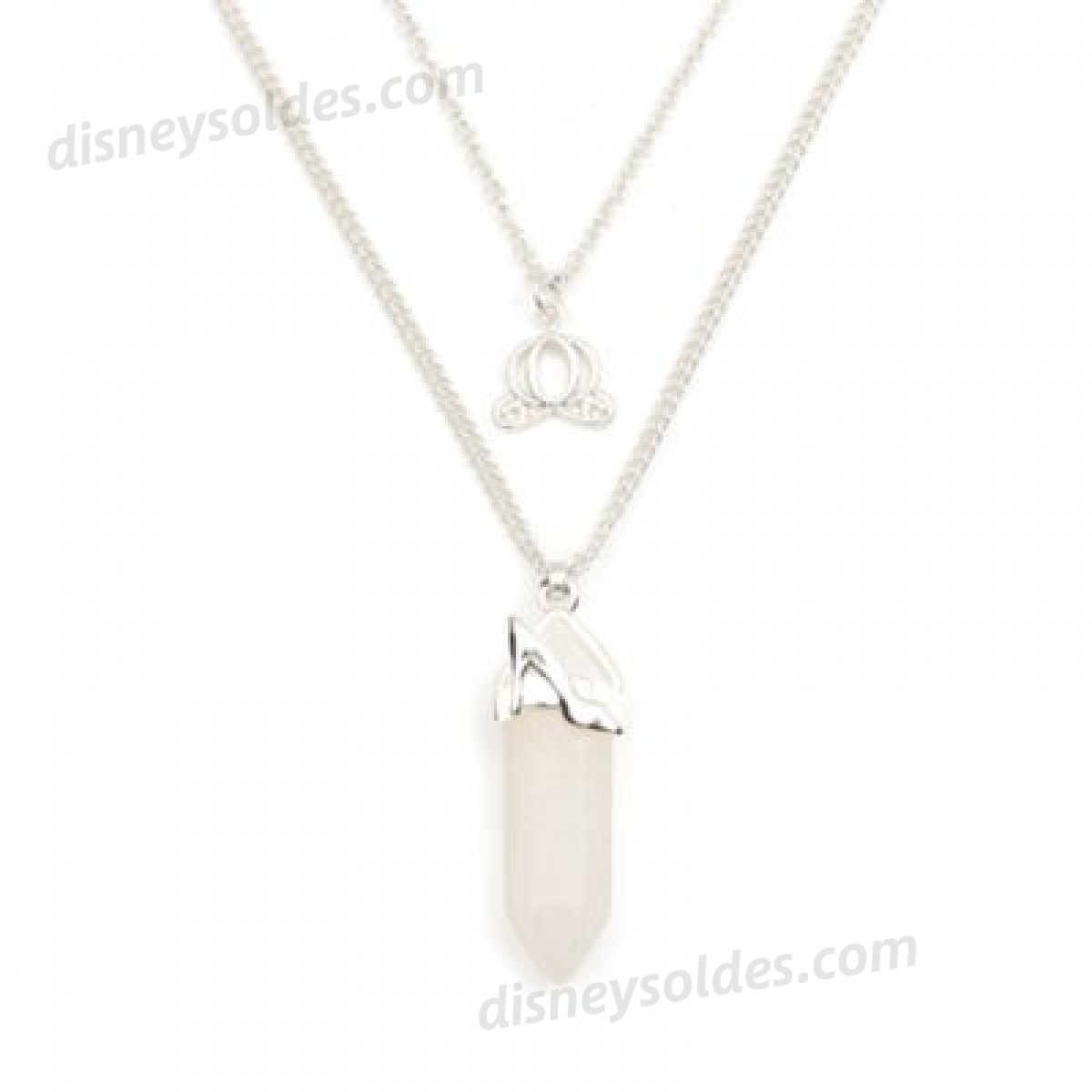 Disney Boutique Collier Cendrillon en quartz transparent pour adultes  Nouveau style