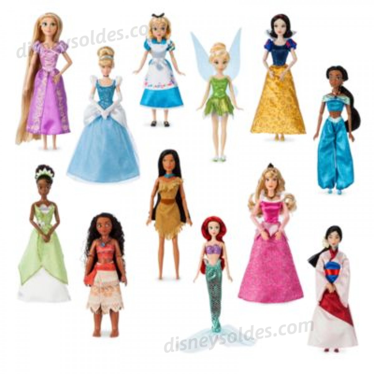 Disney Boutique Coffret cadeau de 12 poupées Princesses Disney Vente Chaleur